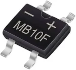 پل دیود تک فاز مربعی 1000 ولت 1 آمپر مدل SMD MB10F