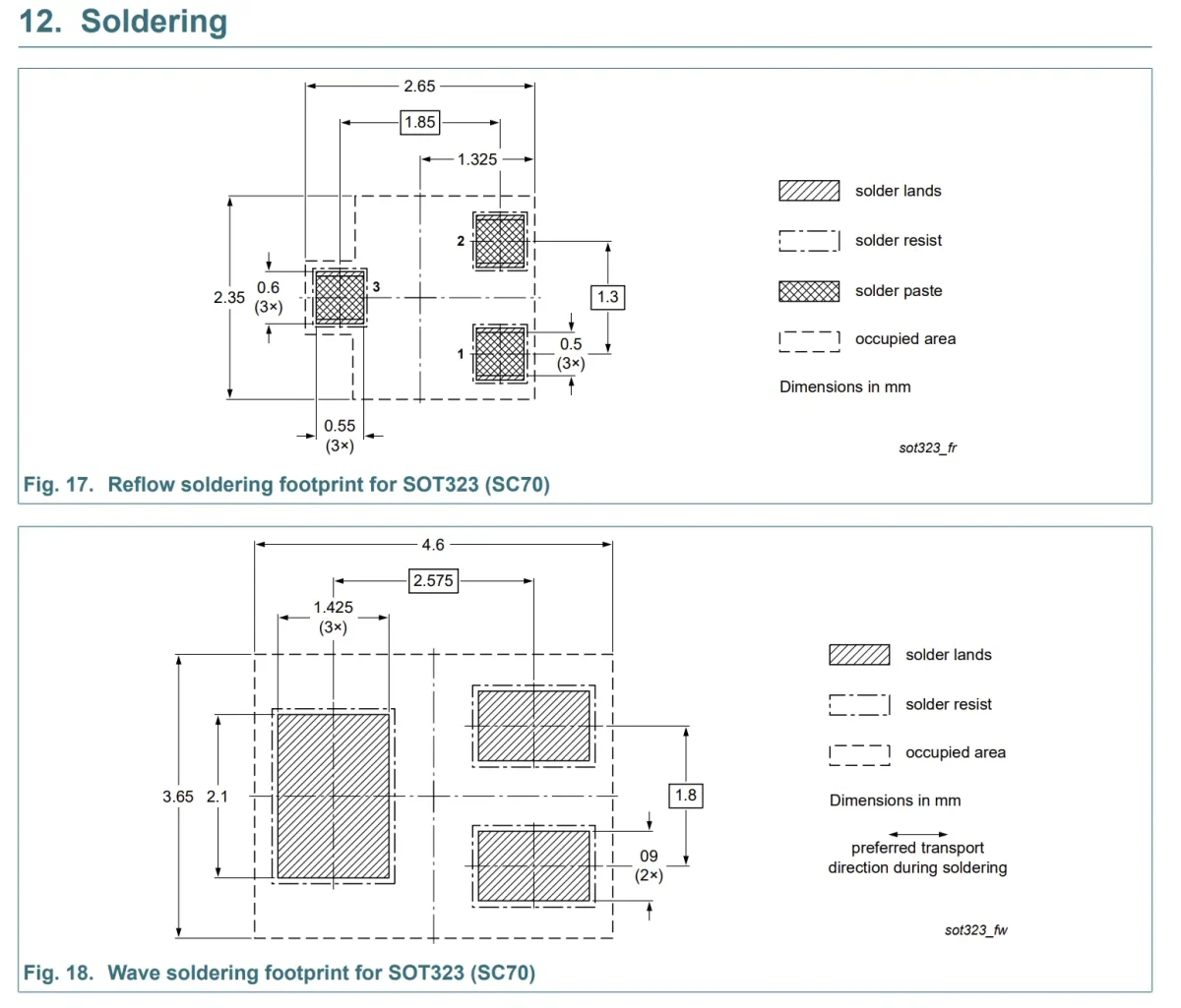 ترانزیستور SMD نوع NPN با پکیج Transistor BC847B (1F) (ORIGINAL) SOT-23 - تصویر 3
