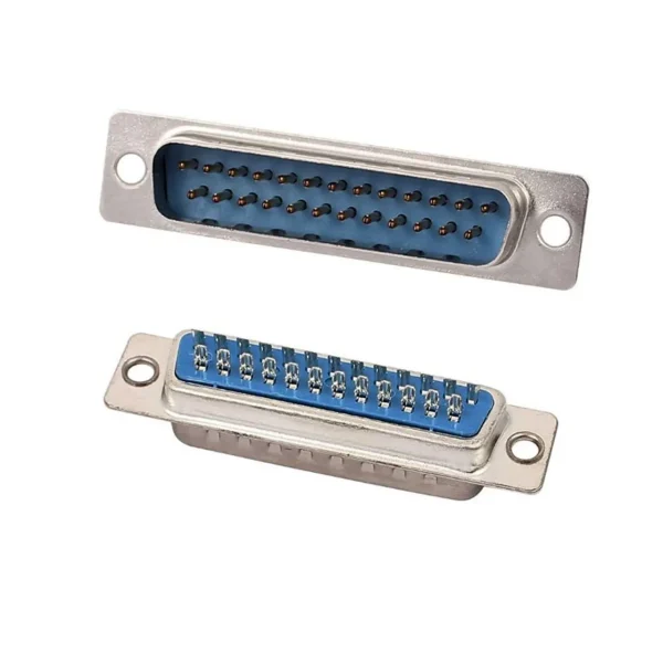 D-SUB 25 Pin Wire Solder Male Blue